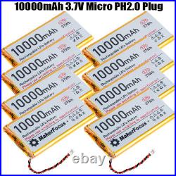 10000mAh 3.7v Lithium Polymer Battery Lipo Micro PH2.0 Plug for Raspberry Pi USA