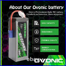 2X Ovonic 100C 14.8V 4S 6000mAh LiPo Battery EC5 For Arrma Outcast LIMITLES