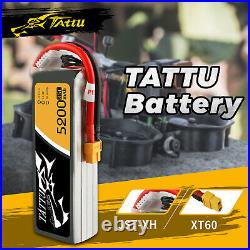 2X Tattu 14.8V 5200mAh 35C 4S Lipo Battery XT60 For RC Car Truck Heli Airplane