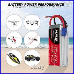 2pcs 6S 22.2V 6200mAh LiPo Battery EC5 for RC Truck Helicopter Airplane Plane