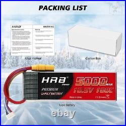 2pcs HRB 18.5V 5000mAh XT90 100C 5S LiPo Battery for Helicopter Drone Car Truck