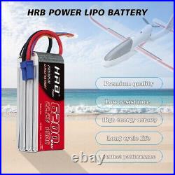 2pcs HRB 22.2V 6S 6200mAh LiPo Battery 100C EC5 for HELI PLANE QUAD CAR TRUCK