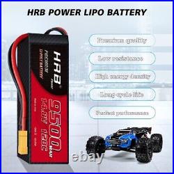 2pcs HRB 4S 9500mAh 120C 14.8V TR-Plug Lipo Battery for RC Truck Car Buggy Drone