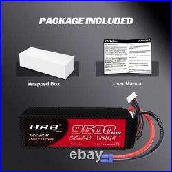 2pcs HRB LiPo Battery 6S 9500mAh 22.2V 120C EC5 for RC Helicopter Airplane Drone