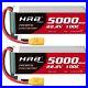 2xHRB 6S 22.2V 5000mah Lipo Battery 100C XT90 Plug for RC Helicopter Boat Truck