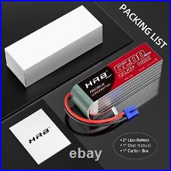 2xHRB 6S 22.2V Lipo Battery 6200mAh 100C EC5 for RC Car Helicopter EDF Jet