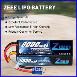 2xZeee 4S Lipo Battery 8000mAh 14.8V 100C EC5 for Car Truck Tank RC Buggy Truggy