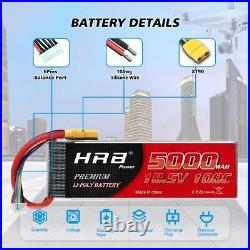 2x 18.5V 5000mAh 5S LiPo Battery XT90 For RC Helicopter Airplane Car Truck Boat
