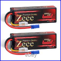 2x Zeee 11.4V HV 3S Lipo Battery 9000mAh 120C Hard Case EC5 for RC Truck Drone