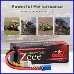 2x Zeee 15.2V HV 4S Lipo Battery 9000mAh 120C Hard Case EC5 for RC Truck Drone