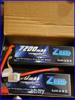 2x Zeee 3S LiPo Battery 7200mAh 120C 11.1V 79.92Wh for RC Car Truck Boat
