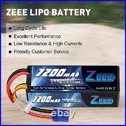 2x Zeee 4S Lipo Battery 7200mAh 14.8V 80C EC5 Hardcase for Car Truck Boat Heli