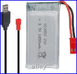 3.7V 1800mah Lipo Battery 25C JST Plug with Charging Cable for RC Drone Car Boat