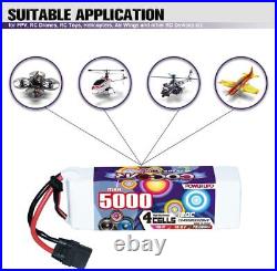 5000mAh 4S 15.2V 120C HV LiPo Battery with XT90 Connector for RC Racing Drone