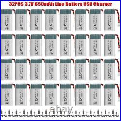 650mAh 3.7V LiPo Battery USB Charger For RC Drone Syma X5 X5C X5SW X5SC Drone US