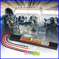 7.4V 1800mAh LiPo Stick Airsoft Battery 30C with Mini Tamiya Plug for Hobby Guns