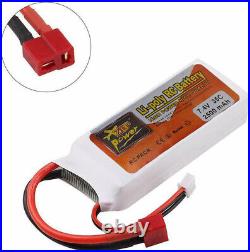 7.4V 35C LiPo Battery 2500mAh ZOP Power T Plug Deans for RC Car Airplane Drone