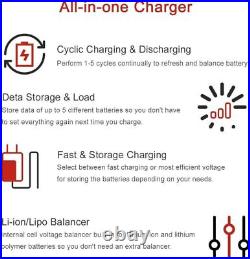 Airsoft 11.1V 1400mAh 30C LiPo T Plug Stick Battery + B6 V3 Lipo Battery Charger