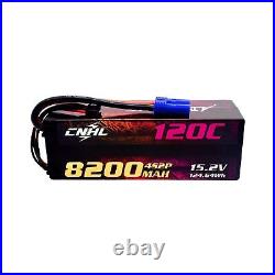 CNHL 4S Lipo Battery 8200MAH 120C 15.2V Lipo Battery with EC5 Plug Hard Case