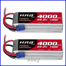 HRB 6S 22.2V LiPo Battery 4000mAh 100C EC5 for RC Airplane EDF Jet Model E-flite