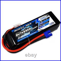 NHX Muscle Pack 3S 11.1V 6500mAh 60C Lipo Battery (2) with EC3 Connector
