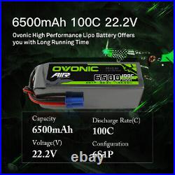 Ovonic 6S Lipo Battery 22.2V 6500mAh 100C 6S lipo EC5 For Arrma ARRMA MOJAVE 1/7