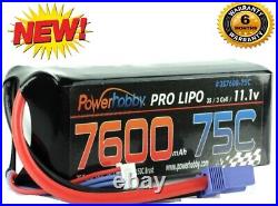 Powerhobby 3S 11.1v 7600mAh 75C Lipo Battery w EC5 Plugs (2 Pack)