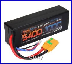 Powerhobby 3s 11.1v 5400mah 100c lipo Battery w XT90 Plug Hard Case (2 pack)