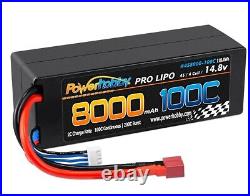Powerhobby 4s 14.8V 8000MAH 100C Lipo Battery w DEANS Plug Hard Case (2)