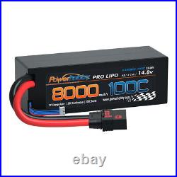 Powerhobby 4s 14.8V 8000MAH 100C Lipo Battery w QS8 Plug Hard Case 8AWG (2)