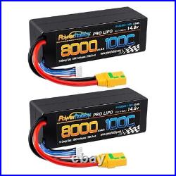 Powerhobby 4s 14.8V 8000MAH 100C Lipo Battery w XT90 Plug Hard Case (2)