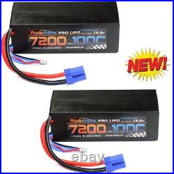 Powerhobby 4s 14.8v 7200mah 100c Lipo Battery w EC5 Plug Hard Case 4-Cell (2)