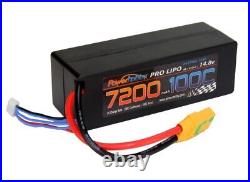 Powerhobby 4s 14.8v 7200mah 100c Lipo Battery w XT90 Hard Case (2 Pack) 4-Cell