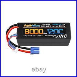 Powerhobby 4s 15.2V 8000MAH 120C HV + GRAPHENE Lipo Battery EC5 Plug Hard Case