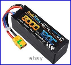 Powerhobby 4s 15.2V 8000MAH 120C HV + GRAPHENE Lipo Battery XT90 Plug Hard Case