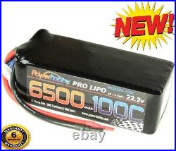 Powerhobby 6S 6500mAh 100C Lipo Battery 6-Cell 2 PACK EDF Jets / AirPlanes