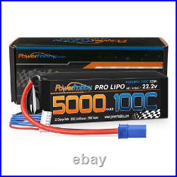 Powerhobby 6s 22.2v 5000mah 100c Lipo Battery w EC5 Plug Soft Case 6-Cell