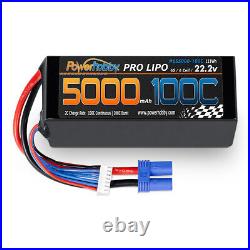 Powerhobby 6s 22.2v 5000mah 100c Lipo Battery w EC5 Plug Soft Case 6-Cell