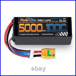Powerhobby 6s 22.2v 5000mah 100c Lipo Battery w XT90 Plug Soft Case