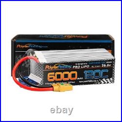 Powerhobby 7s 26.6v 6000mah 120c Graphene + Hv Lipo Battery W Xt90 Plug