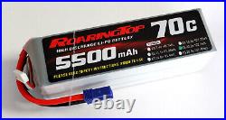 RoaringTop LiPo Battery Pack 70C 5500mAh 6S 22.2V with EC5