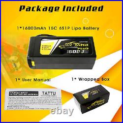 Tattu Plus 15C 16000mAh 22.2V 6S Lipo Battery QS8 For Agri Drone (New Version)